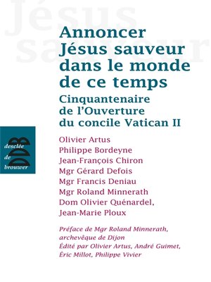 cover image of Annoncer Jésus Sauveur dans le monde de ce temps